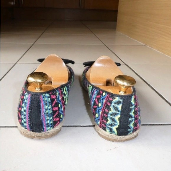 *DUNE HEAD OVER HEELS* Ladies CANVAS ESPADRILLE BALLET FLATS Multi UK6 RRP£45 - Picture 6 of 13